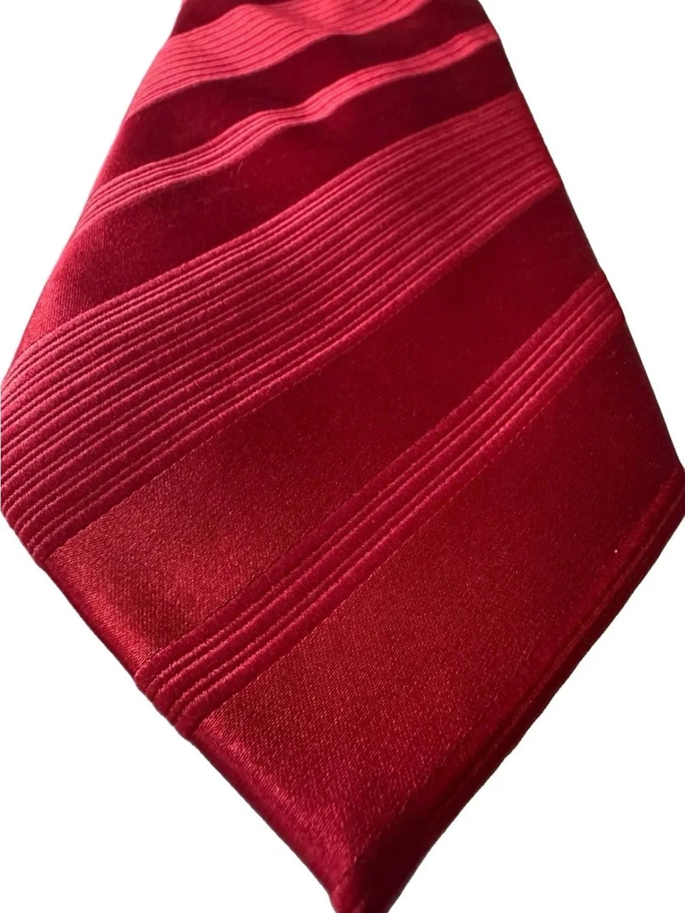 Donald Trump Signature Collection Solid Red Power Tie Silk Mens Necktie